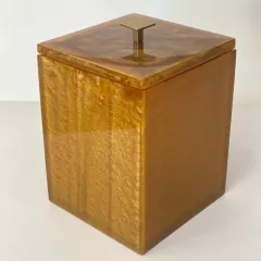 Lixeira dourado perolado com dourado fosco