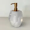 Saboneteira Lapidada em resina Cristal com red gold