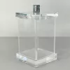 Porta cotonete transparente charm com cromado