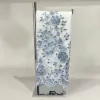 Toalha renda luxo prata flores e folhas pedraria