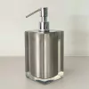 Saboneteira em resina Cristal Prata com Cromado - comprar online