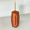 Porta Escova sanitária em resina Valência cristal red gold com red gold