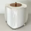 Lixeira valência em resina Cristal branco com red gold