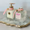 Conjunto Difusor e saboneteira quartzo rosa 250ml