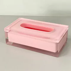 Porta lenços cristal rosa - comprar online
