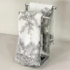 Toalheiro duplo de bancada cromado - comprar online