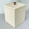 Lixeira em resina fendi corten com corten