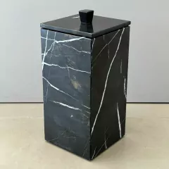 Lixeira em pedra onix preta - comprar online