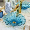 Cuba de Murano com pó de ouro 24k mage Azul