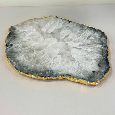 Bandeja pedra ametista 35x29cm - comprar online