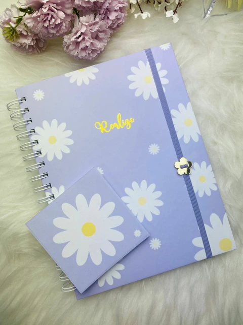Caderno Floral Lilás - comprar online