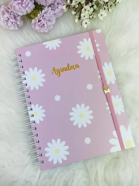 Caderno Floral Rosa - comprar online