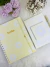 Kit Papelaria Floral amarelo - comprar online