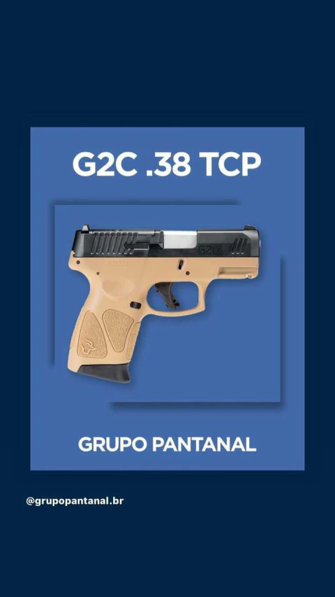 PISTOLA TAURUS G2C .38 TPC CAFO TAN (75008417) - comprar online