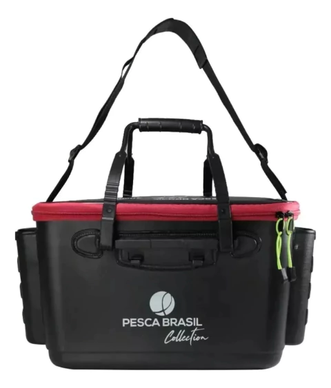BOLSA DE PESCA BAG COLLECTION PRO PRETA E VERMELHO PESCA BRASIL - comprar online