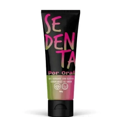 GEL COMESTIVEL PEPPER BLEND C/GLITTER SABOR MACA DO AMOR SEDENTA POR ORAL