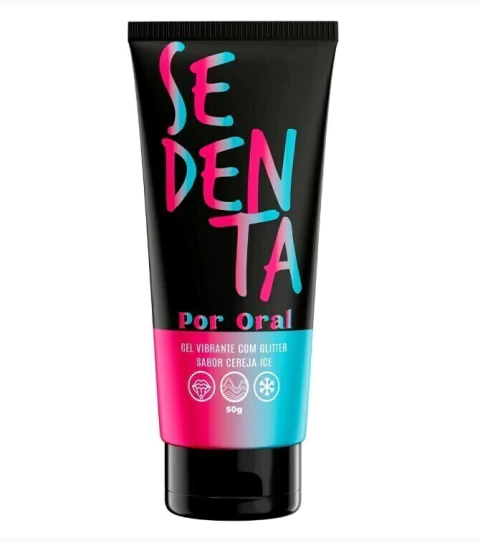 GEL COMESTIVEL PEPPER BLEND C/GLITTER SABOR CEREJA ICE ORAL