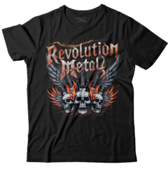 Camiseta Revolution Metal Skull Guitars