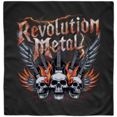 Bandana Revolution Metal Skull Guitars