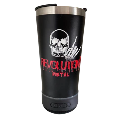 Copo Térmico com Caixa Bluetooth Revolution Metal 1