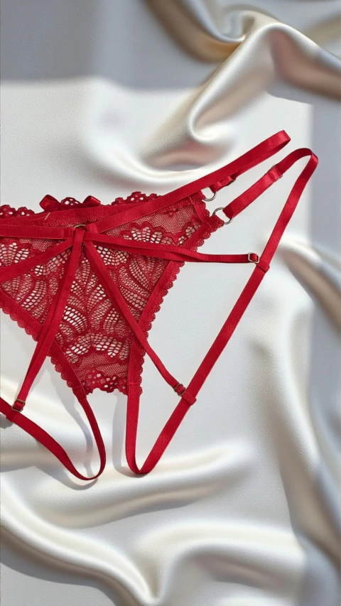 Tanga Abierta arnés Roja - comprar online