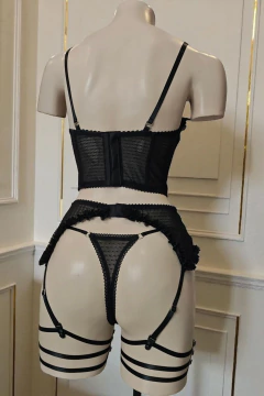 Set Full plumeti volados 4 piezas - Humana Lencería