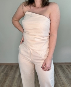 Conjunto de calça e cropped tomara que caia Julia - comprar online