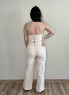 Conjunto de calça e cropped tomara que caia Julia - Moniê