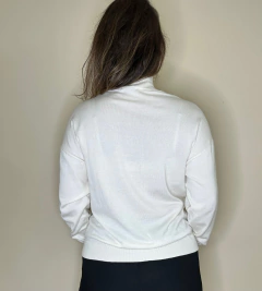 BLUSA de fio off white com gola CELINA - loja online