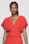 Blusa cropped vermelha ampla Deise