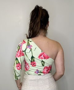 Blusa de um ombro só estampado floral Paty - comprar online