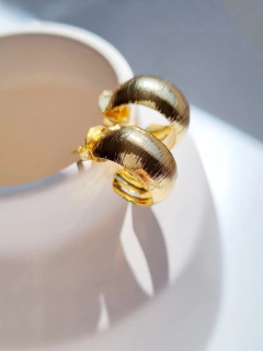 Argola Garoa Banho Ouro - loja online