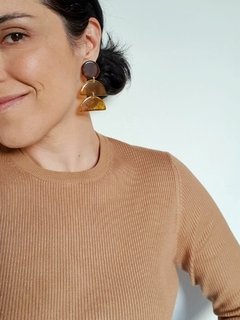 Brinco Boho tartaruga - Essa Moça Tem Bossa
