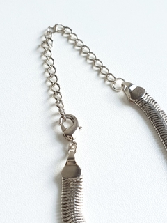 Colar Malha banho platina - comprar online