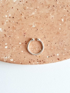 Piercing Fake Lina banho prata - loja online