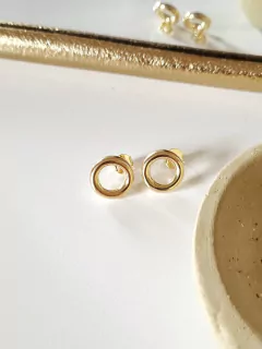 Brinco Aro P banho ouro na internet