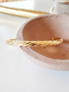 Bracelete Tordre Banho Ouro - comprar online