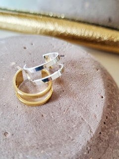 Piercing Fake Duo Banho Prata - comprar online
