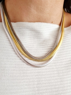 Colar Malha banho ouro - comprar online