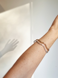 Bracelete Flow Banho Ouro na internet