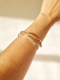 Bracelete Flow Banho Ouro na internet