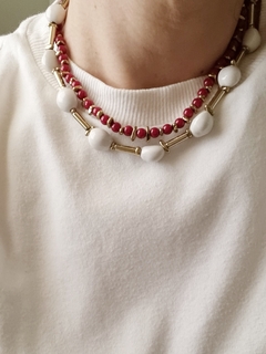 Colar Onírico vermelho - Essa Moça Tem Bossa