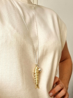 Colar Pez dourado - loja online