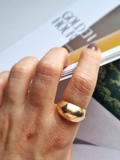 Anel Quina banho ouro - loja online