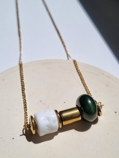 Colar Viga verde - Essa Moça Tem Bossa