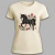 T-shirt Black Unicorn Floral Algodão na internet
