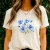 T-Shirt Floral Blue Vibes