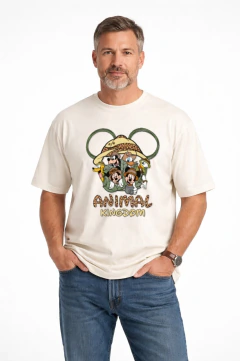 Camiseta Safari Animal Kingdom Personagens Divertidos
