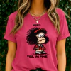 Pink - T-Shirt Feminina Mafalda Yes, I'm Fine Estampa Divertida