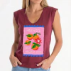 Bordo - Camiseta Feminina Laranjas Orgânicas